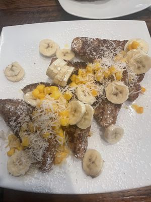 Vegan French toast  at Toast Coffeehouse in Port Jefferson