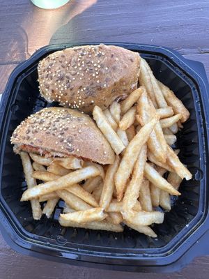 Vegan Vienna chicken  at Toast Coffeehouse in Port Jefferson