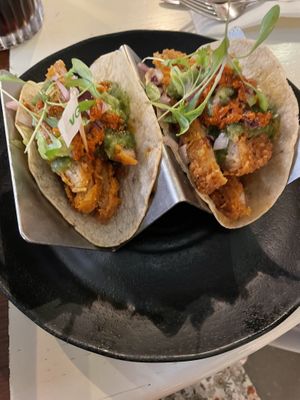 Plant based chicken tacos   at Wahaca - Covent Garden in London