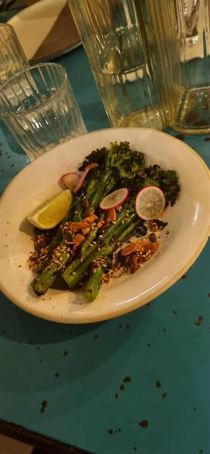 Broccoli side dish (using olive oil) at Wahaca - Covent Garden in London