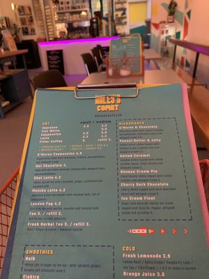 Drinks menu   at Haley's Comet Breakfast Club in The Hague