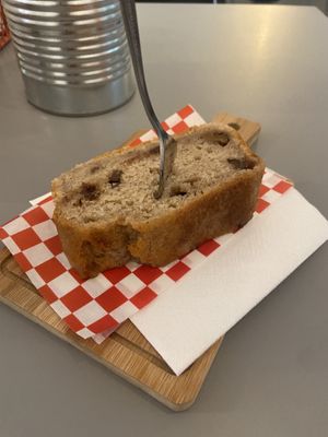 Bananabread: tasty and moist. Very good!  at Haley's Comet Breakfast Club in The Hague