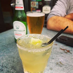 Nice cocktails and NA beer  at Cyclops in Seattle