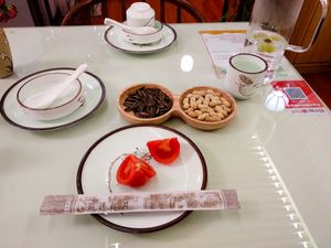 These items come free of charge before each meal at Kai Yi Xuan at Kai Yi Xuan - maybe closed in Beijing