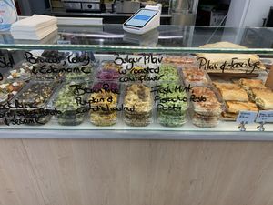 Variety of salads at Kevabs in Brunswick