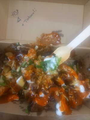 vegan kevab hsp with tabouli #amazing at Kevabs in Brunswick