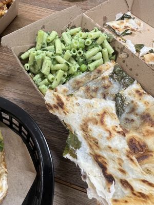Gozleme and side salad $14  at Kevabs in Brunswick