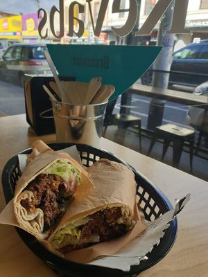 Kebab at Kevabs in Brunswick