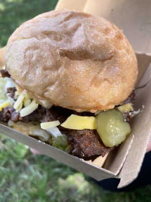 Burger  at Kevabs in Brunswick