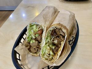 ‘Lamb’ kebab   at Kevabs in Brunswick