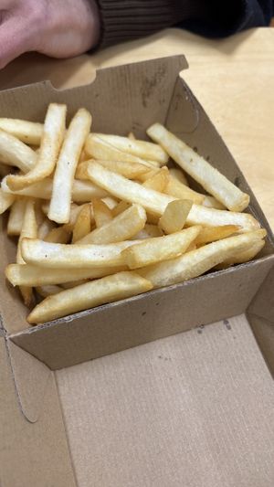 Chips. Hot and a good texture. Yum!  at Kevabs in Brunswick