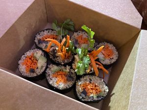 Quinoa Rolls at Vegetarian House in San Jose