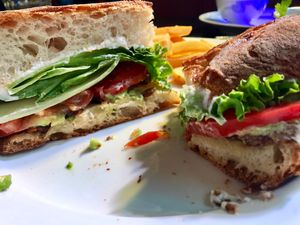 BLT w tempeh at Vegetarian House in San Jose