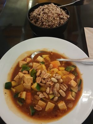 Tofu Kung Pao at Vegetarian House in San Jose