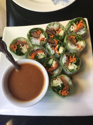 Fresh Rolls  at Vegetarian House in San Jose