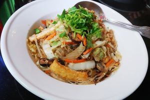 Special noodles of the day at Vegetarian House in San Jose