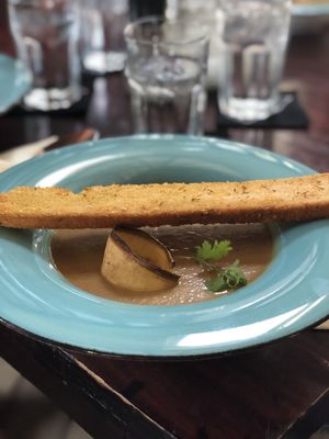 Delicious Cuban banana soup at De Governeur in Willemstad