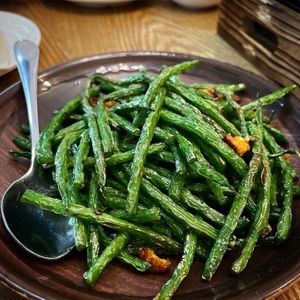 French beans  at Green Ba - Somerset in Central Singapore
