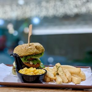 Avocado Chicken Burger at Green Ba - Somerset in Central Singapore