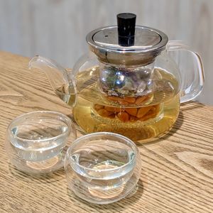 Hot Rose Tea with Wolfberry at Green Ba - Somerset in Central Singapore