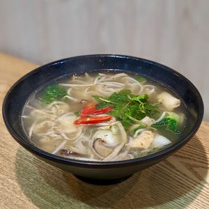 Chicken Mushroom Pho Soup at Green Ba - Somerset in Central Singapore