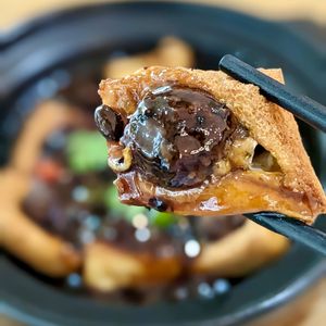 Stuffed Tofu in Black Bean Sauce at Green Ba - Somerset in Central Singapore