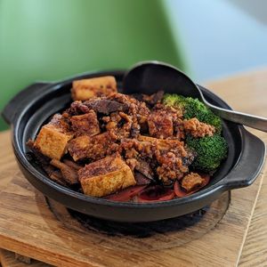 Vegan Dumpling in Chilli Vinegar Sauce at Green Ba - Somerset in Central Singapore