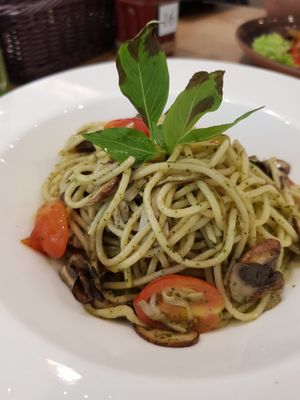 Al fungi pasta at Green Ba - Somerset in Central Singapore