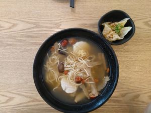 Vegan herbal ramen and dumpling at Green Ba - Somerset in Central Singapore