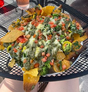 Vegan nachos at Art's Pub in Lansing