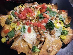 Vegan nachos at Art's Pub in Lansing