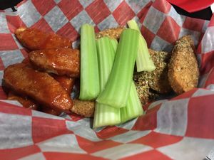 Vegan wings   at Art's Pub in Lansing