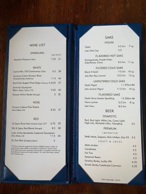 Menu 9/27/2020 at Conola Grill and Sushi in Metairie