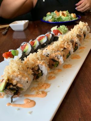 Veggie roll and Spicy tomato & avocado roll at Conola Grill and Sushi in Metairie