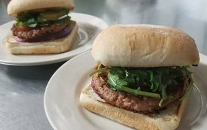 Beyond Burgers. YUM. Build them how you want and comes with a choice of side! at Conola Grill and Sushi in Metairie