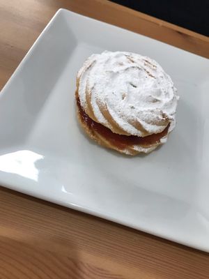 Viennese pastry at Catchacarrot Vegan in Ardfern