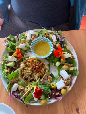 Vegan tart at Catchacarrot Vegan in Ardfern