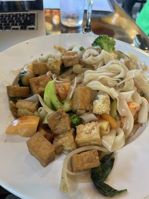 Drunken noodles. Subbed bell pepper with broccoli    at Champa in Raleigh