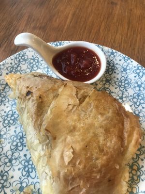 Vegan tomate filo at Claudes Kitchen in Christchurch