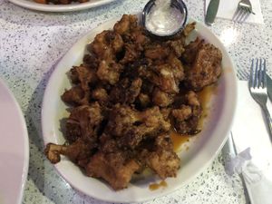 Cauliflower wings with teriyaki sauce   at The Lindenhurst Diner in Lindenhurst