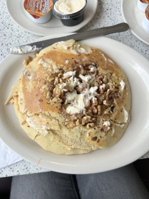 Walnut banana, vegan pancakes  at The Lindenhurst Diner in Lindenhurst