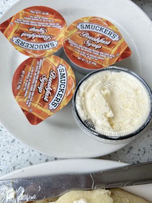 Serup and vegan margarine  at The Lindenhurst Diner in Lindenhurst