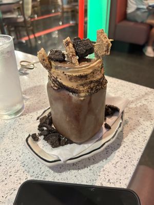 Vegan Pb banana Oreo shake   at The Lindenhurst Diner in Lindenhurst