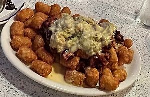 Vegan impossible tots 😍  at The Lindenhurst Diner in Lindenhurst