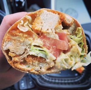 Buffalo chicken wrap  at The Lindenhurst Diner in Lindenhurst