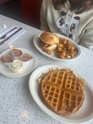 Waffle!! 🧇  at The Lindenhurst Diner in Lindenhurst