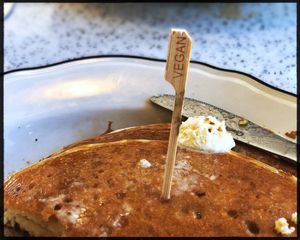 Vegan label at The Lindenhurst Diner in Lindenhurst