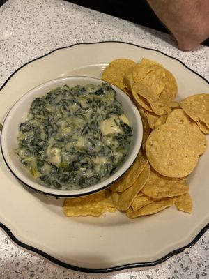 Spinach and artichoke dip at The Lindenhurst Diner in Lindenhurst