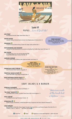   at Lava Lava Beach Club in Waikoloa