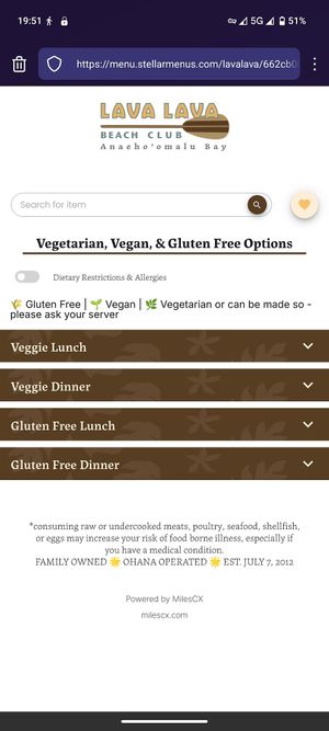  at Lava Lava Beach Club in Waikoloa